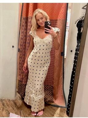 FREE PEOPLE Butterfly Babe Maxi Dress in Tea Combo